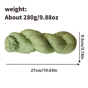Fil à dentelle en coton de qualité supérieure 600g, respirant et doux, fil à crocheter de marque coréenne, bobine de fibre naturelle pour tricot de robes d'été - Product Image 2