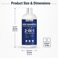 Shampooing et après-shampoing pour chien 2-en-1 Zourunan, nettoyage en profondeur, désodorisant, lavage pour animaux de compagnie, étiquette privée, OEM, vente en gros