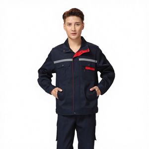 ชุดยูนิฟอร์มคนงานโรงงานอุตสาหกรรมฤดูหนาว ชุดทำงานแบบยูนิเซ็กซ์ ช่างไฟฟ้า ได้รับการรับรองมาตรฐาน CE ทนต่อการขัดถู ตรวจจับเข็มได้ - Product Image 4