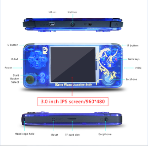 ANBERNIC-miniconsola de videojuegos RG plus, consola de videojuegos clásica Retro, con Joysticks, 16G integrados - Product Image 6