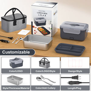 Herrfilk กล่องอาหารกลางวันไฟฟ้าแบบพกพา100W, กล่องอาหารกลางวันให้ความอบอุ่นด้วยตนเอง - Product Image 4