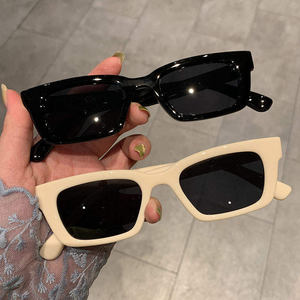 High Quality Custom Logo Vintage Rectangle Full Rim <b>Retro</b> <b>Sunglasses</b> UV400 Lightweight PC Frame for Luxury Fashion Wholesale - Product Image 2