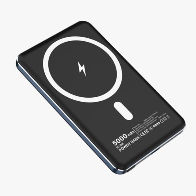 Customize Portable Fast Slim Charging Powerbank 10000mah 5000mah Qi2 15w Aluminum Alloy Wireless Magnetic Power Bank