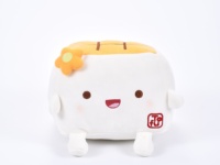 Peluche personnalisée en forme de tofu mignon de 20 cm pour cadeau de vacances et anti-stress