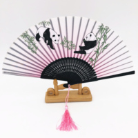 Éventail de danse 31 cm, portable, cadeau de mariage, accessoire de scène élégant, danse folklorique chinoise traditionnelle, en bois léger