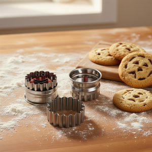 Metaltex Linzer <b>Cookie</b> Cutter Smile 6 Pack Stainless Steel Baking <b>Tool</b> For <b>Cookies</b> - Product Image 3