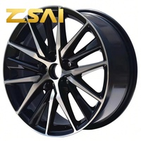 Rines de Aleación Forjados Personalizados de 17, 18 y 19 Pulgadas con Acabado Negro Pulido, 5x114.3 5x120 para Autos de Pasajeros Toyota, Honda, BMW