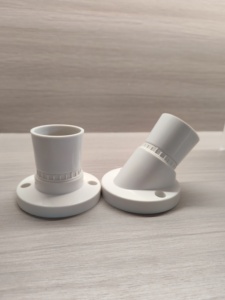 Base de lampe universelle en plastique <span class=keywords><strong>Yaki</strong></span>, étanche, blanche, avec interrupteur à vis E27, prise 16A 220-240V AC, certifiée CE, garantie 1 an - Product Image 3