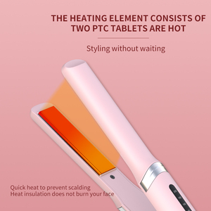 SMET Tendance Portable Fer Mini Lisseur avec Affichage LED Trois Réglages De Chaleur En Céramique Planchas De Cabello Fer Plat - Product Image 6