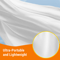 Toalla comprimida desechable de tela no tejida 100% de calidad superior superabsorbente y envuelta individualmente para viajes