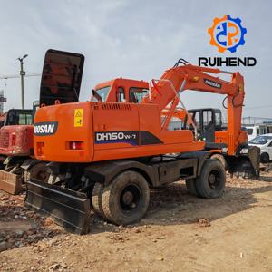 Excavadora de ruedas <span class=keywords><strong>Doosan</strong></span> DH35, DH55, <span class=keywords><strong>DH60</strong></span>, DH135, DH155 en buenas condiciones, original de Corea del Sur - Product Image 3