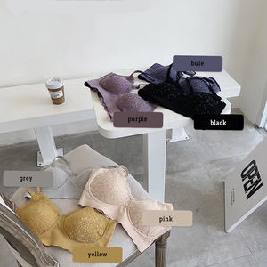 Reggiseno da donna di nuovo Design coppa sottile <span class=keywords><strong>con</strong></span> <span class=keywords><strong>ferretto</strong></span> in pizzo floreale moda coppa profonda <span class=keywords><strong>fascia</strong></span> lunga che raccoglie reggiseno di grandi dimensioni - Product Image 2