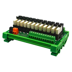 Factory direct sales Hongfa ultra-thin relay module 12-channel 6A plc output amplifier board control DC5V/DC12V/DC24V one open