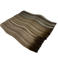Extensions de cheveux 100% humains Remy, pointes épaisses, double trame, cuticules intactes, trame de cheveux brésiliens, trame de cheveux russes
