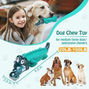 Jouets à mâcher pour chiens en caoutchouc durables avec logo personnalisé jouets à mâcher interactifs pour animaux de compagnie pour mâcheurs agressifs jouets pour chiens indestructibles en gros - Product Image 3