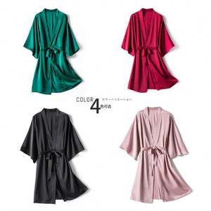 SFY2135 - Batas de Satén de Alta Calidad para Mujer, Vestido de Novia de Lujo, Lencería Sexy, Ropa de Dormir, Pijamas de Seda para Mujer, Batas de Novia Sexys - Product Image 5