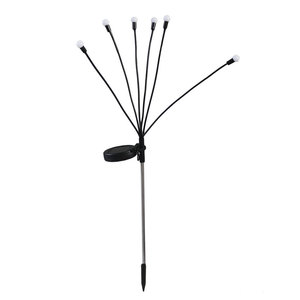 IP65 Solar Firefly LED Luces de jardín ambientales Lámpara de aleación de aluminio para Patio Césped decorativo Inserto de tierra Aplicación DE PAISAJE - Product Image 1