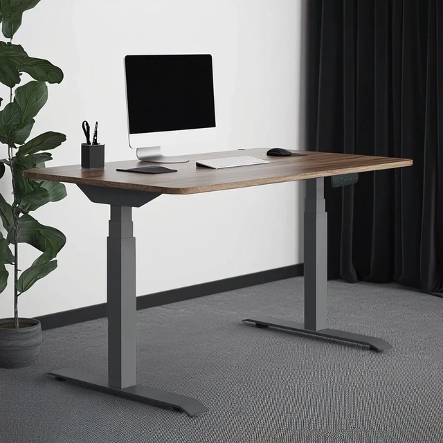 Ergonomic Furniture Sit Stand School Study Computer Laptop Table Wooden Height Adjustable Executive Office Standing Work Desk