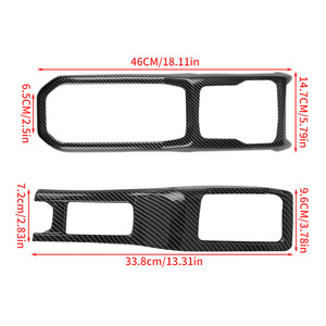 Carbon Fiber <b>Control</b> Panel Cover For JL JLU Gladiator JT 2018-2025 Gear Shift Cup <b>Holder</b> Decorative Trim ABS Lightweight - Product Image 1