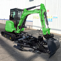 Mini-excavatrice chinoise 3,5 tonnes, mini-pelle, micro-pelle 1 tonne, mini-excavatrice, machine excavatrice, vente chaude à l'exportation