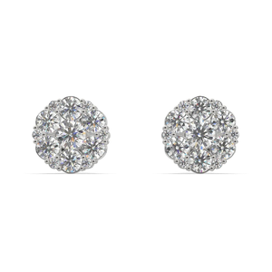 Elegantes Pendientes de Diamantes Cultivados en Laboratorio para Mujer, Radiante Brillo, Chapados en Rodio, Oro Rosa/Plata/Oro, Certificados por IGI, a la Moda - Product Image 3