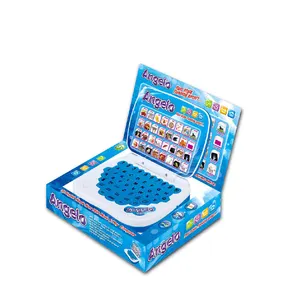 Máquina de aprendizagem de inglês multifuncional, brinquedo portátil de plástico para crianças