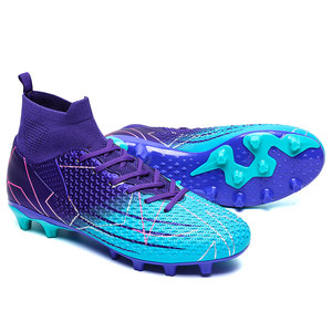 Logo personalizzato personalizzato donna ragazzi professionale AG FG TF <span class=keywords><strong>Football</strong></span> boot EU 47 US 13 Plus Size allenamento uomo pelle scarpe da calcio stivali - Product Image 4