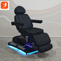 Table de massage intelligente en bois USB haut de gamme, chauffante et incurvée, avec mousse à mémoire de forme, pour salon de beauté, SPA, meubles de salon et studio de cils