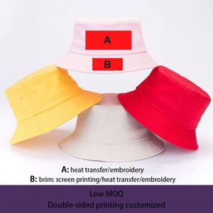 Sombrero de Pescador de Doble Cara de Algodón para Hombre y Mujer, Protección Solar para Exteriores, Logotipo Personalizado Impreso, OEM, Dibujos Animados, Camuflaje, Leopardo, Cuadros - Product Image 2