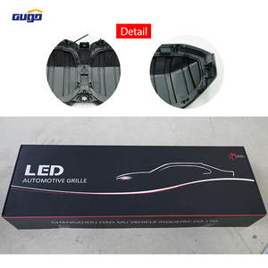 GUGO pour <span class=keywords><strong>BMW</strong></span> <span class=keywords><strong>I3</strong></span> <span class=keywords><strong>2022</strong></span>-on Car Modification Calandre Double-Ligne Noir Brillant Illuminé Plastique ABS État Neuf - Product Image 5