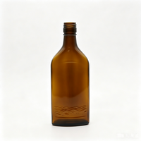 Bouteille à vin foncé 250 ml – Contenant en verre durable, écologique et réutilisable – Idéale pour le stockage, la dégustation et comme cadeau