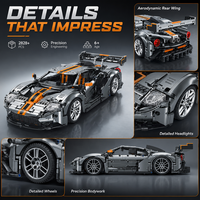 Blocs de construction de style supercar, voiture de sport pour les acheteurs OEM, modèles de voitures de collection, cadeaux et articles pour les détaillants de loisirs dans le monde entier