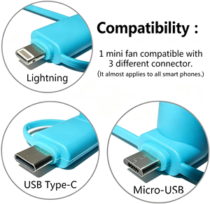 พัดลมมือถือแบบพกพาหลายพอร์ต USB แบบขายส่ง พัดลมไร้เสียงแบบไม่มีแปรงถ่าน พัดลมระบายความร้อนขนาดเล็กแบบสวมใส่ได้ พัดลมมินิ USB - Product Image 3