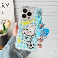 Coque de téléphone d'impression de luxe femme fille avec chaîne mignonne colorée pour Huawei Honor X8B X9B X50 X6A X7A X8A 70 90 Lite