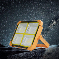 Lampe de camping LED portable étanche rechargeable à l'énergie solaire avec batterie externe d'urgence en ABS