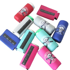 Wholesale Custom 330ml Neoprene Foam Can Cooler Folded With/without Magnet for Beer Slim Can Insulated Holder - Product Image 2