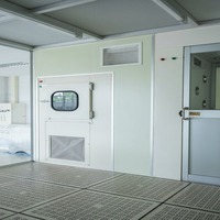 Douche d'air SUS304 personnalisée avec machine de nettoyage des semelles, système de verrouillage de porte automatique, pour usage en salle blanche standard