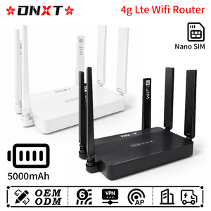 Routeur 4G LTE DNXT Cat4 2,4 GHz, routeur 4G avec carte SIM, WiFi 6, modem 300 Mbps, prise en charge du point d'accès/station SIM, VPN, utilisation professionnelle. - Product Image 1