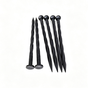 Estacas de Plástico Negro Retorcidas para Agricultura, Estacas de Plástico para Fijar Películas de Cobertura Agrícola y Redes de Sombra - Product Image 1
