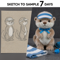 Peluches personnalisées Otter Lifeguard OEM ODM, jouets de plage, bouées de natation, poupées en peluche cocotier, vente en gros