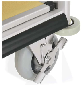 <span class=keywords><strong>Chariot</strong></span> <span class=keywords><strong>de</strong></span> ménage pour hôtel Sac noir simple <span class=keywords><strong>en</strong></span> bois clair moyen - Product Image 4