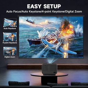 OEM New Auto 5G WiFi Portable HD 1200 Ansi Mini Beamer 4K Video <b>Projector</b> with 2G RAM for Outdoor Movie Screening - Product Image 5