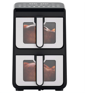 Nouvelle Conception Friteuse <span class=keywords><strong>à</strong></span> Air Électrique <span class=keywords><strong>Sans</strong></span> <span class=keywords><strong>Huile</strong></span> en Acier Inoxydable Double Cuve Carrée avec Fonctions Grill et Cuisson, Utilisation Extérieure, Fenêtre de Visualisation - Product Image 2