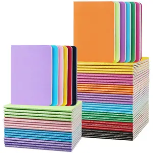 Petits blocs-Notes lignés Mini Journal Carnets de Poche Ensemble Cahiers de Couverture Colorée pour Enfants 3.5x5.5 Pouces