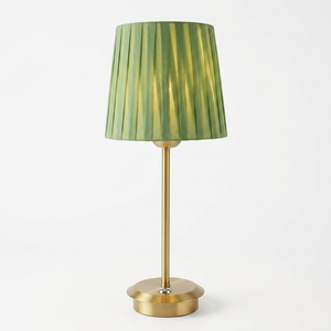 Lampada da Tavolo Vintage Ricaricabile in Tessuto, Stile Retrò, per Matrimoni e Arredamento Soggiorno, <span class=keywords><strong>Paralume</strong></span> Classico per Illuminazione da Tavolo per Ristoranti - Product Image 1