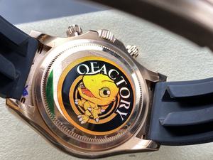 Reloj Mecánico de la Mejor Calidad, 40 mm, Fábrica QF, 126519, Acero 904L, Movimiento 4131, Oro Rosa, Peso 155 g, Cronógrafo, Esfera Negra Panda - Product Image 5