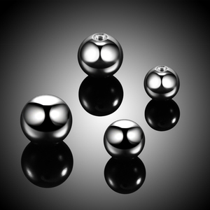 100 шт./упаковка, сменные шаровые верхние детали из нержавеющей стали для пирсинга подковы, пирсинга, промышленные украшения для пирсинга - Product Image 4