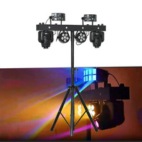 Effet laser portable papillon à tête mobile avec trépied et sac de transport pour fêtes, mariages, DJ, bars, concerts, discothèques et clubs