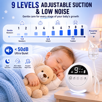Aspirateur nasal électrique pour bébé sans BPA, débit rapide, logo personnalisé, marque privée, nettoyeur de nez pour nourrissons, usine professionnelle OEM ODM