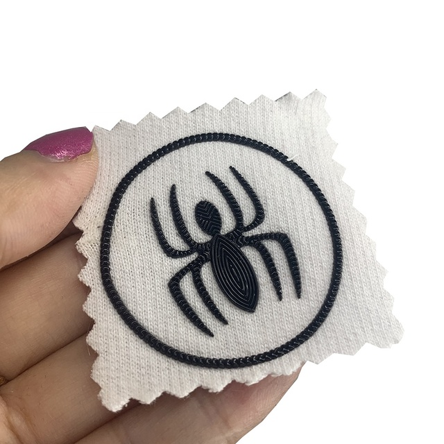 Design Custom 3D Cartoon Logo Soft TPU Iron-On Embossed Heat Transfer Lenticular Patches for Clothing